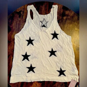 Emery Rose | ladies sweater star tank top. Size: XL